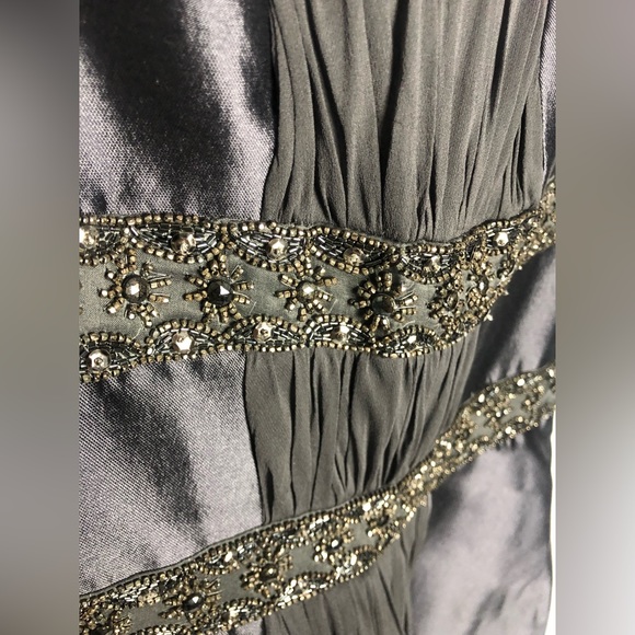 Kevan Hall silk dress with beading - Picture 3 of 6